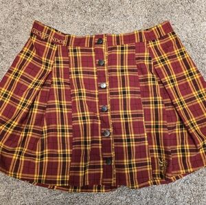 Harry Potter Cosplay Gryffindor Schoolgirl Mini Skirt, size 2X